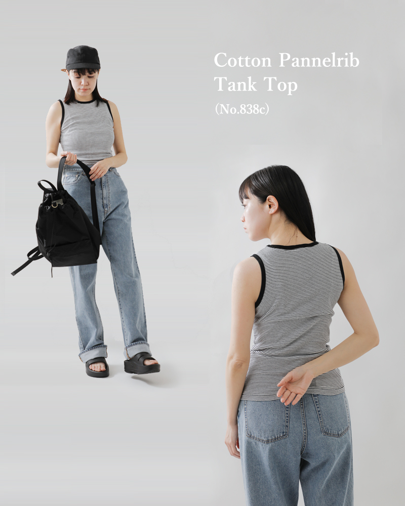 MILLER(ミラー)コットンパネルリブタンクトップ838c
