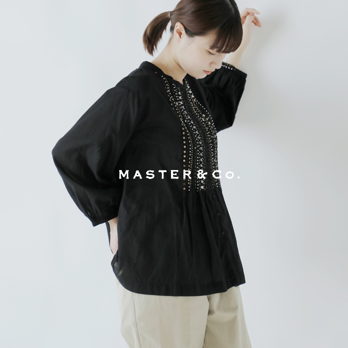 MASTER&Co.(マスターアンドコー)コットンビーズブラウスbeads-blouse