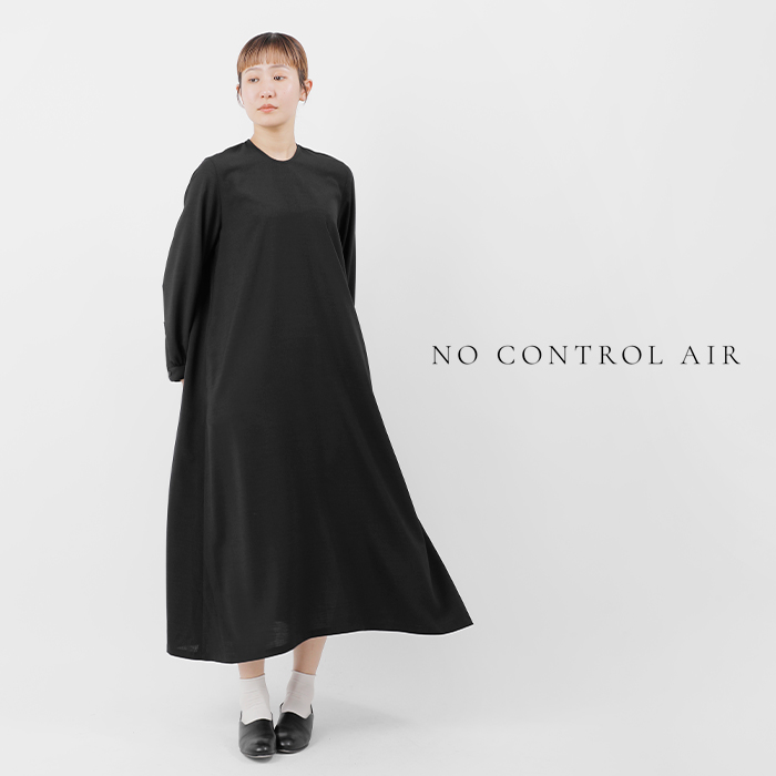 NO CONTROL AIR(ノーコントロールエアー)ドレープカルゼ袖口ギャザーAラインワンピースca-nc0801op