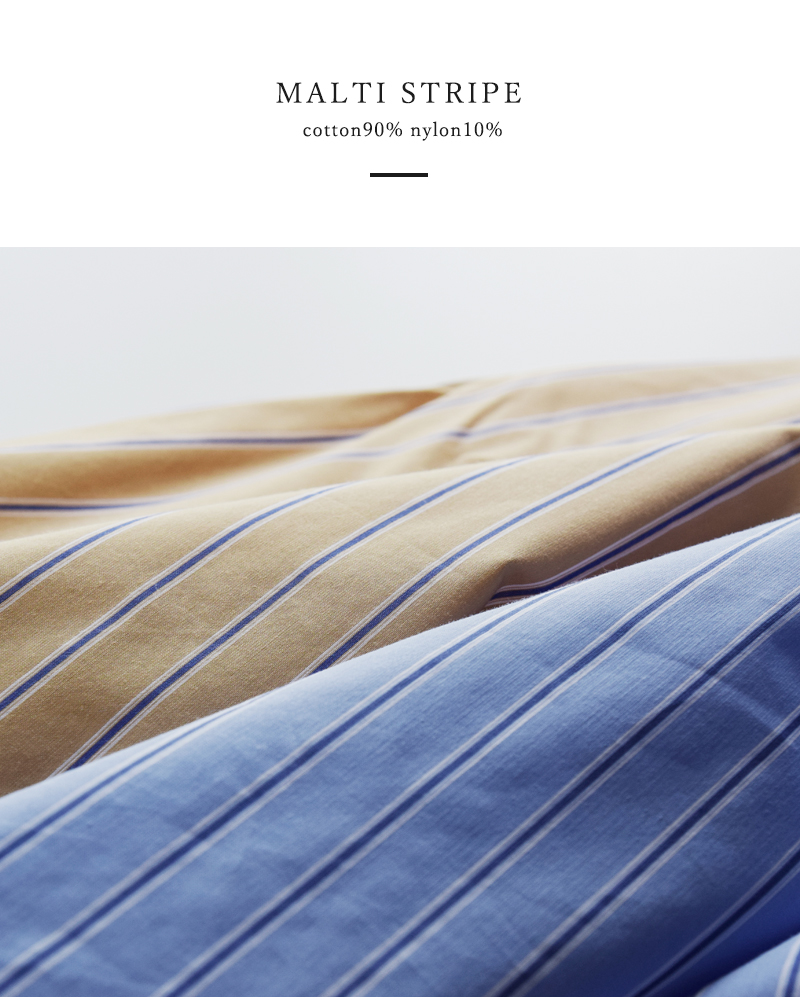 denicher(デニシェ)コットンマルチストライプラグランブラウスd241155