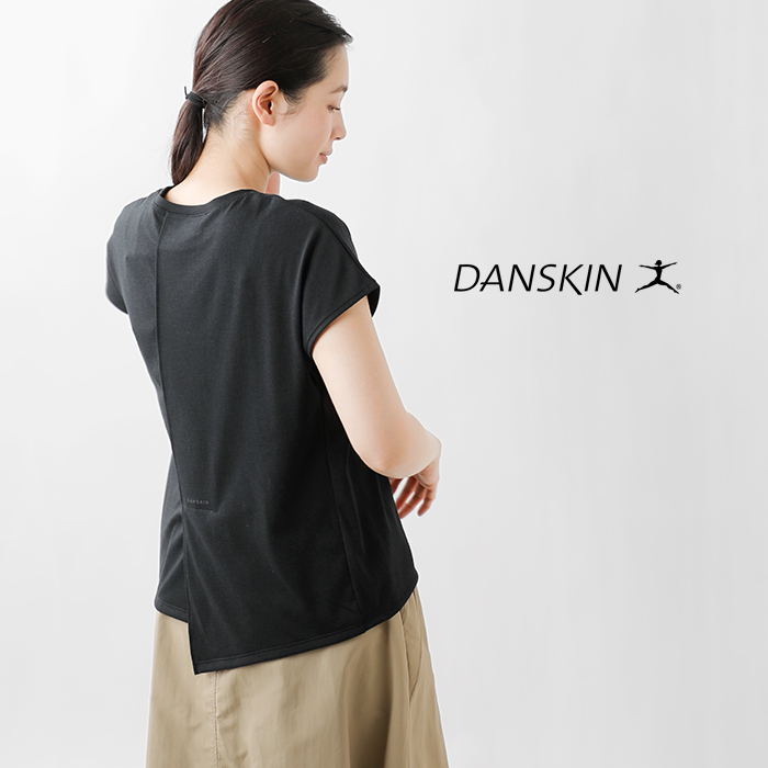 DANSKIN(ダンスキン)バックスリットフレンチTシャツ“BACKSLITFRENCHTEE”dc724104