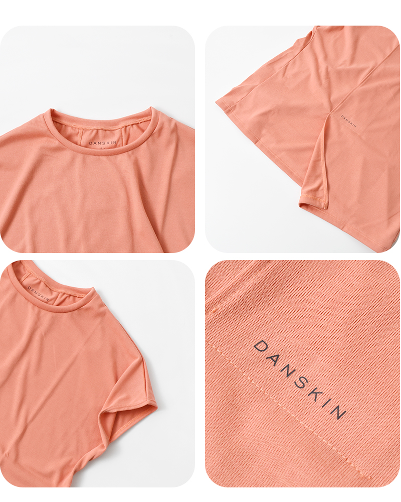 DANSKIN(ダンスキン)バックスリットフレンチTシャツ“BACKSLITFRENCHTEE”dc724104