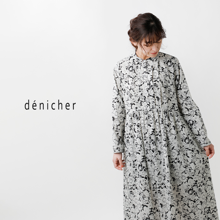 denicher(デニシェ)コットンフラワープリントワンピースdo241153