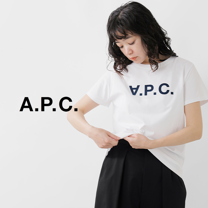 A.P.C.(アー・ペー・セー)コットンジャージーVPCロゴショートスリーブTシャツ“T-SHIRTVPC”f26944-588