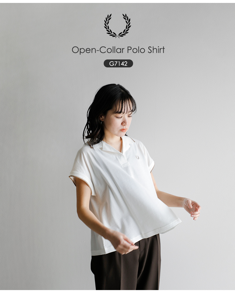 FRED PERRY(フレッド ペリー)コットン鹿の子オープンカラーポロシャツ“Open-CollarPoloShirt”g7142