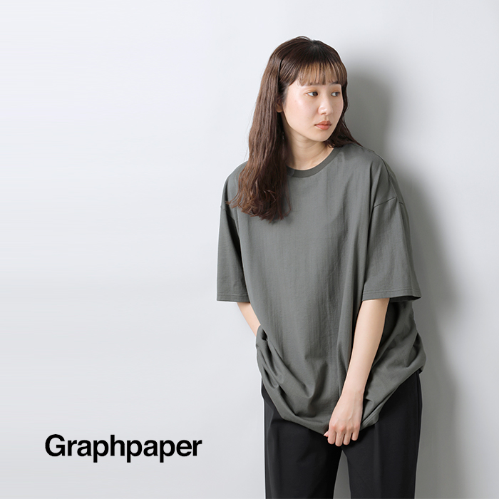 graphpaper(グラフペーパー)コットンショートスリーブオーバーサイズTシャツ“S/SOversizedTee”gu241-70104b