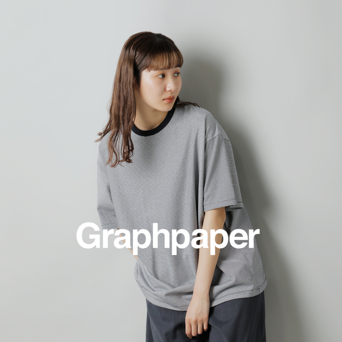graphpaper(グラフペーパー)コットンボーダーショートスリーブTシャツ“NarrowBorderS/STee”gu241-70116b