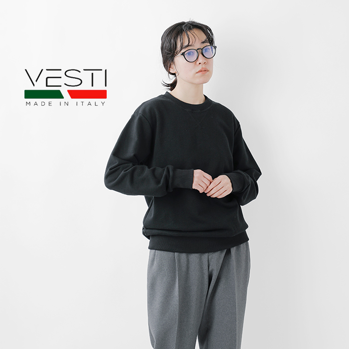 VESTI(ヴェスティ)フレンチテリークルーネックスウェットプルオーバー“FRENCHTERRYGIROCOLLO”it805tft