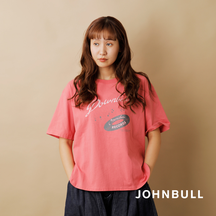 Johnbull(ジョンブル)コットンプリントTシャツ“DownbeatTee”jl241c18