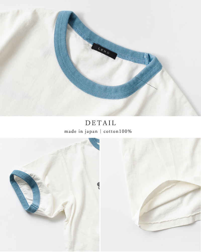 LENO(リノ)コットンリンガーTシャツ“RINGERT-SHIRT”leno-cs029-1-2