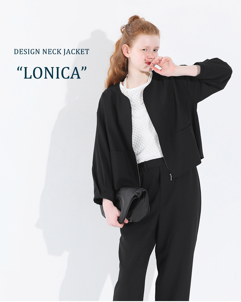 kelen(ケレン)デザインネックジャケット“LONICA”lkl24hjk2028