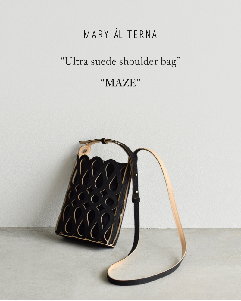 MARY AL TERNA(メアリオルターナ)ウルトラスエードショルダーバッグ“MAZE”ma3227bg-37