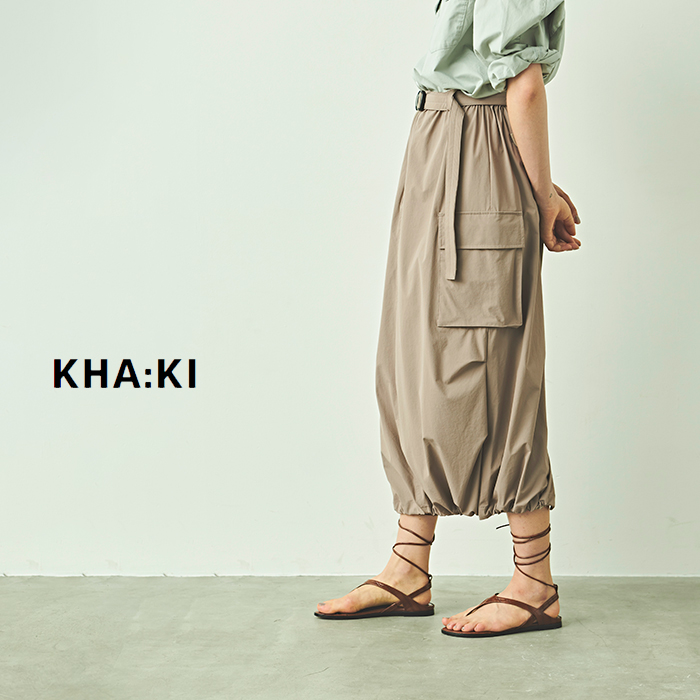 kha:ki(カーキ)エアーリップ2wayカーゴスカート“AIRRIPCARGOSKIRT”mil24hsk3091