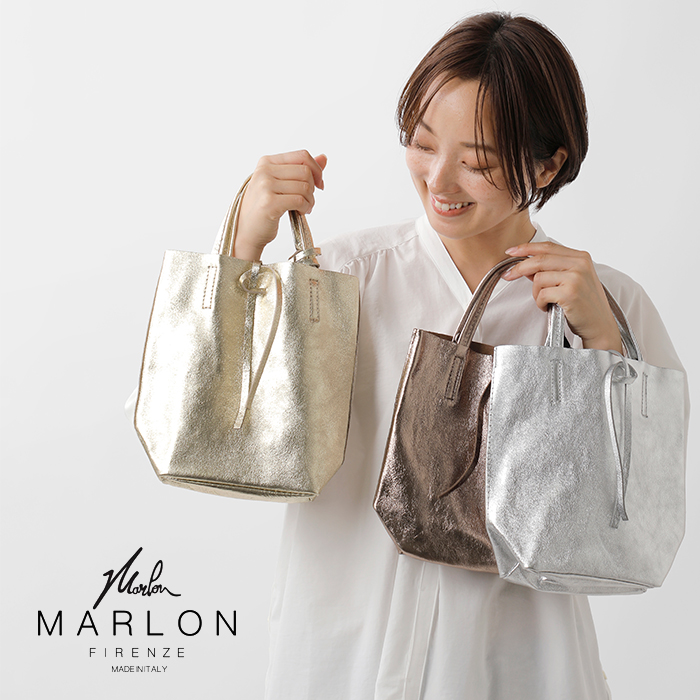 MARLON FIRENZE(マーロンフィレンツェ)ラミネートカウレザーショッパーミニバッグ“SHOPPERMINI”shopper-mini-same1