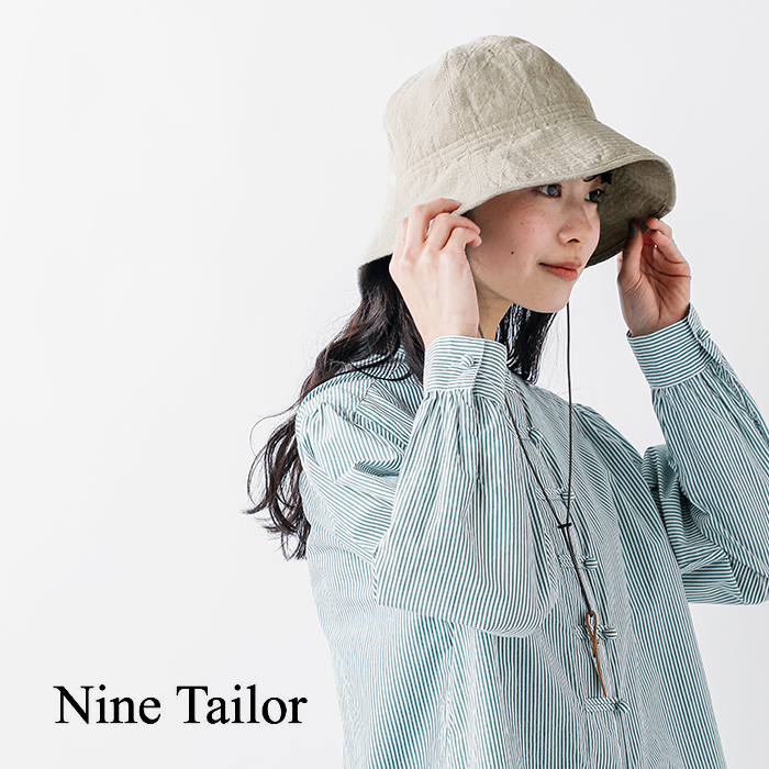 Nine Tailor ナインテイラー ベルギーリネン ハット “Canna Hat” n 