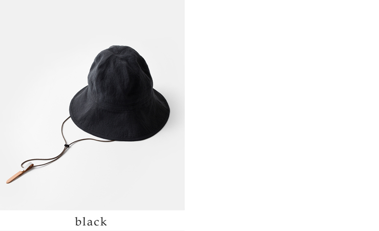 ninetailorベルギーリネン ハット “Canna Hat” n-1074