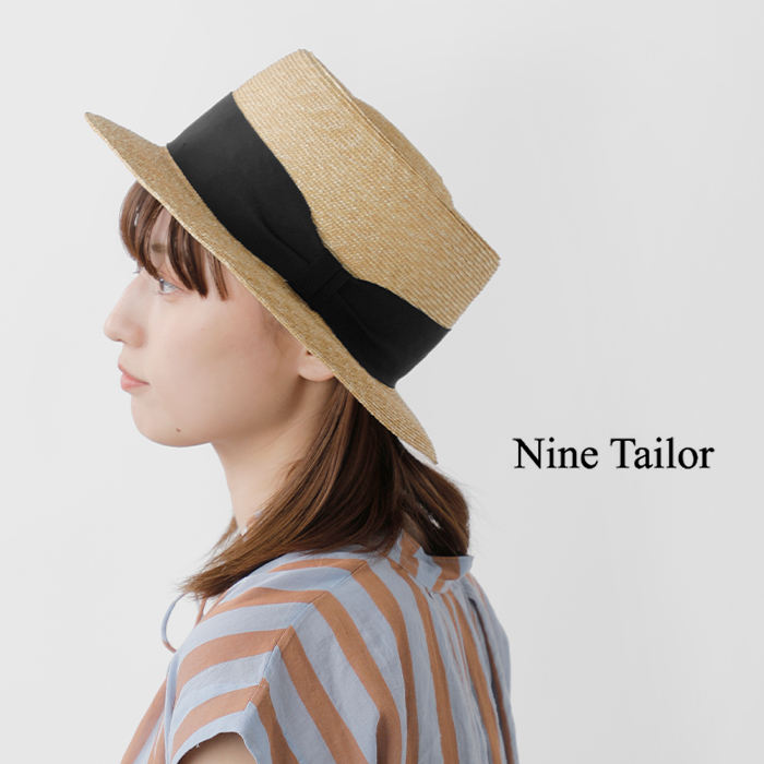 Nine Tailor(ナインテイラー)グログランリボンストローハット“LantaHat”n-1091