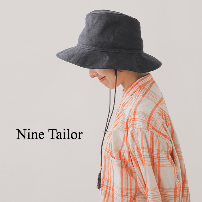 Nine Tailor ナインテイラー 天日干し リネン ハット “Areca Hat” n