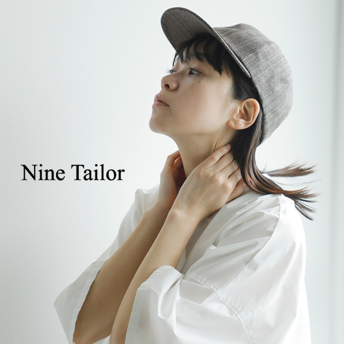 Nine Tailor(ナインテイラー)レザーベルト和紙キャップ“PoirCap”n-1221