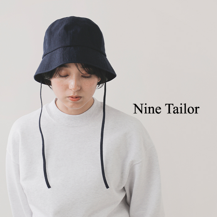 Nine Tailor ナインテイラー リネン コットン シャンブレー ハット 