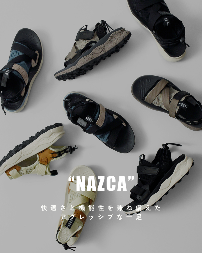 Flower MOUNTAIN(フラワーマウンテン)ハニカムメッシュレザーアウトドアサンダル“NAZCA”nazca