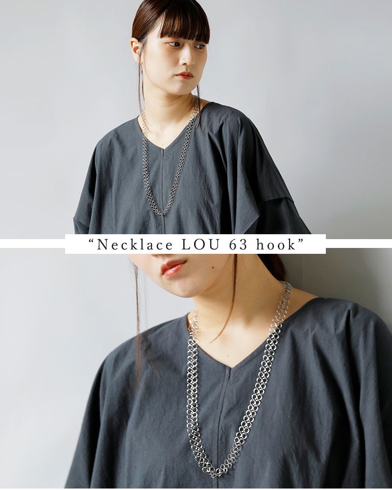PASCALE LION(パスカル リヨン)ルバーメッシュチェーンネックレス“NecklaceLOU63hook”nc-lou63hook