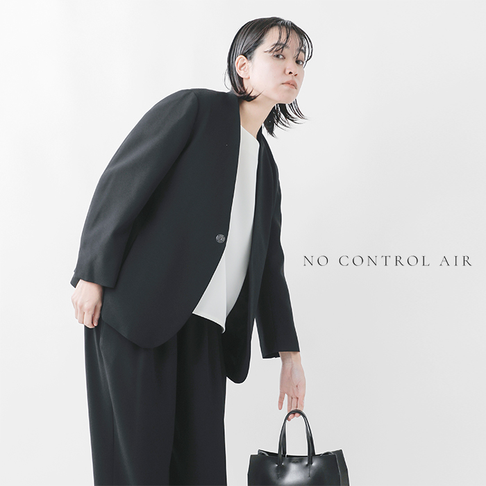 NO CONTROL AIR(ノーコントロールエアー)ライトクレープダブルクロスノーカラージャケットnk-nc9801jk