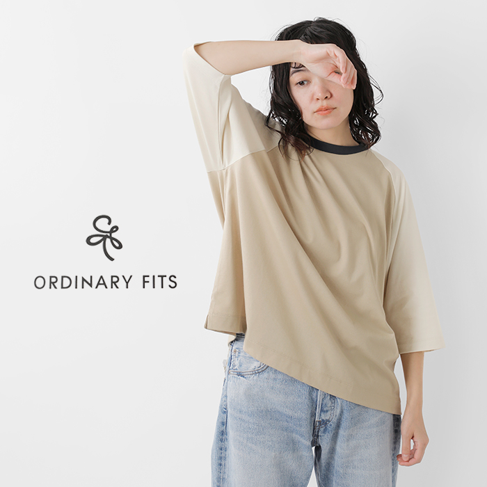 ordinaryfits(オーディナリーフィッツ)コットンラグランバイカラーTシャツ“RAGLANBICOLORTEE”of-c103
