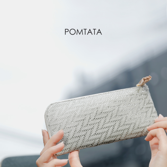 POMTATA(ポンタタ)ラッカーピッグレザーメタリックロングウォレット“PARMENT2SERIES”parment2-l-wallet
