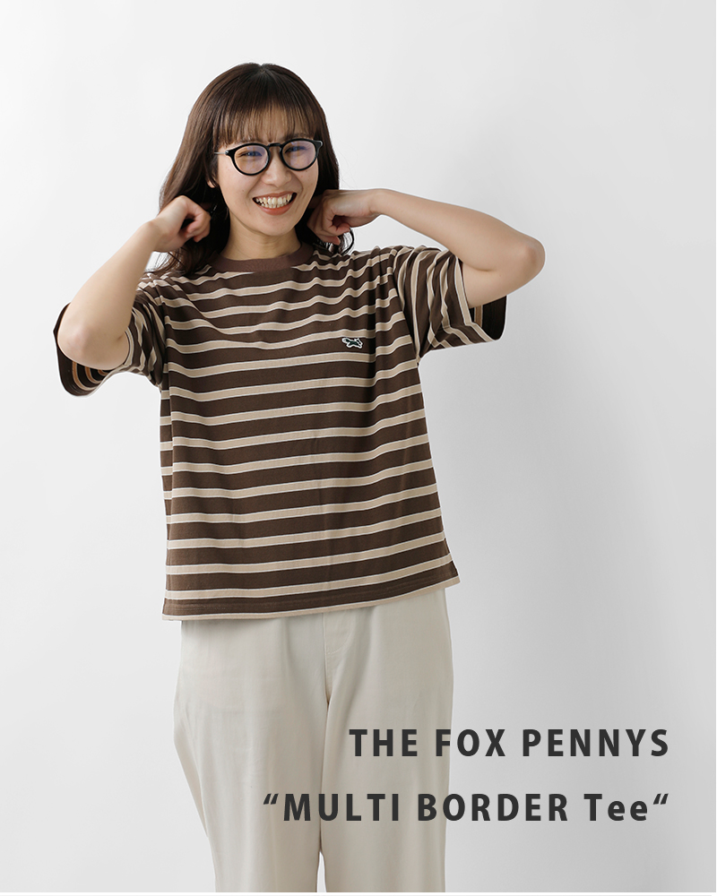 PENNEYS(ペニーズ)THEFOXショートスリーブクルーネックボーダーTシャツpn24s022