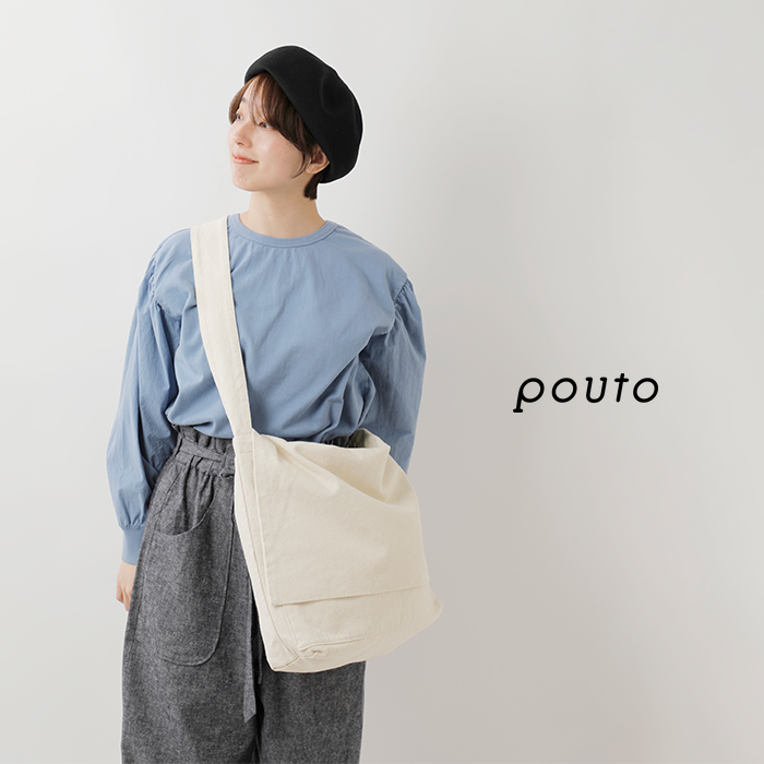 Pouto(ポウト)コットンキャンバスメールバッグpo-009
