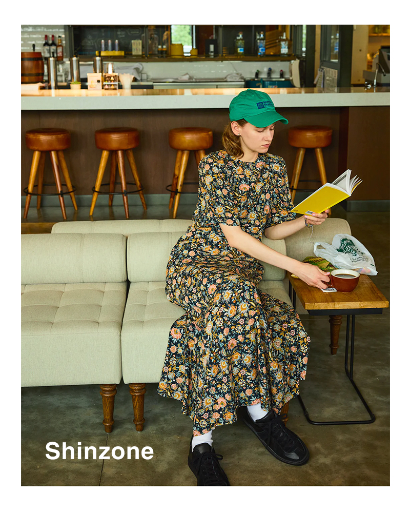 Shinzone(シンゾーン)ラップデザインオリエンタルフラワードレス“orientalFLOWERDRESS”24smsop04