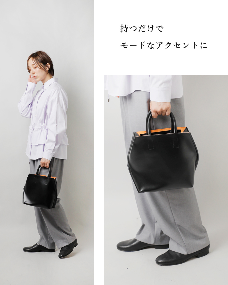 COURTNEY ORLA(コートニー オーラ)PVC×レザースロープトートバッグSサイズ“SLOPETOTES”slo23spv011002