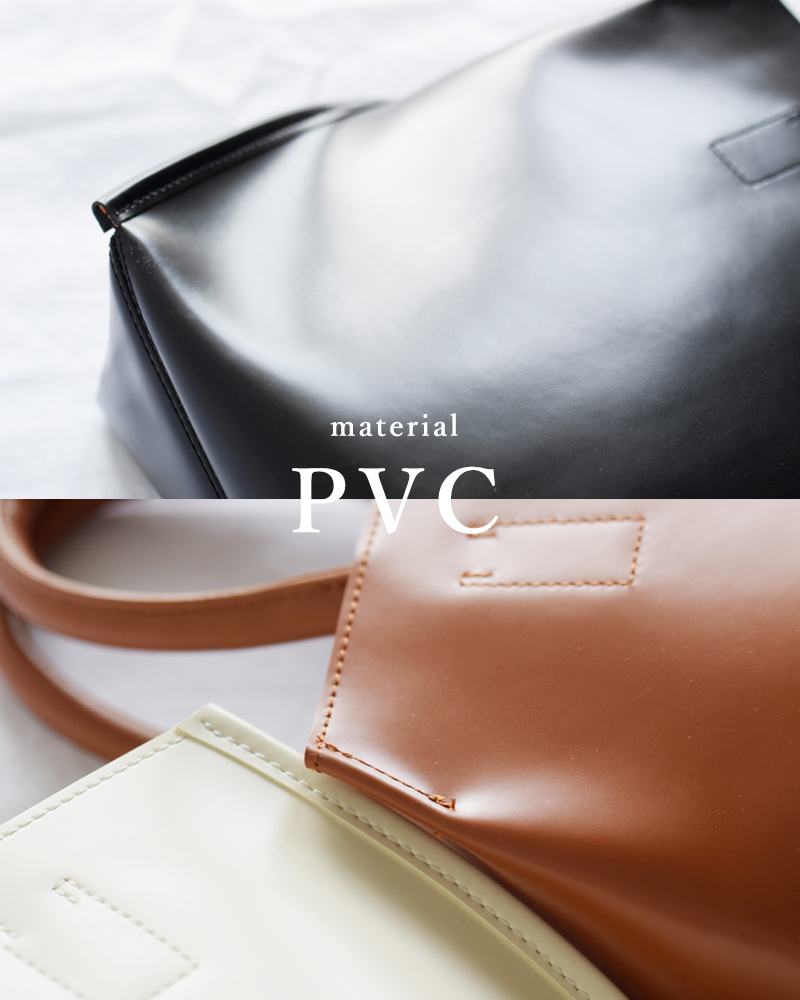 COURTNEY ORLA(コートニー オーラ)PVC×レザースロープトートバッグSサイズ“SLOPETOTES”slo23spv011002