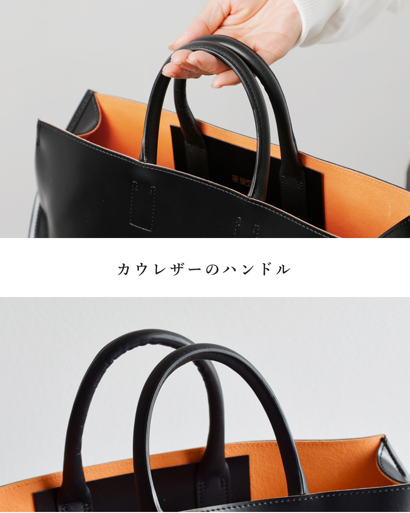 COURTNEY ORLA(コートニー オーラ)PVC×レザースロープワイドトートバッグ“SLOPEWINETOTE”slo23spv011003