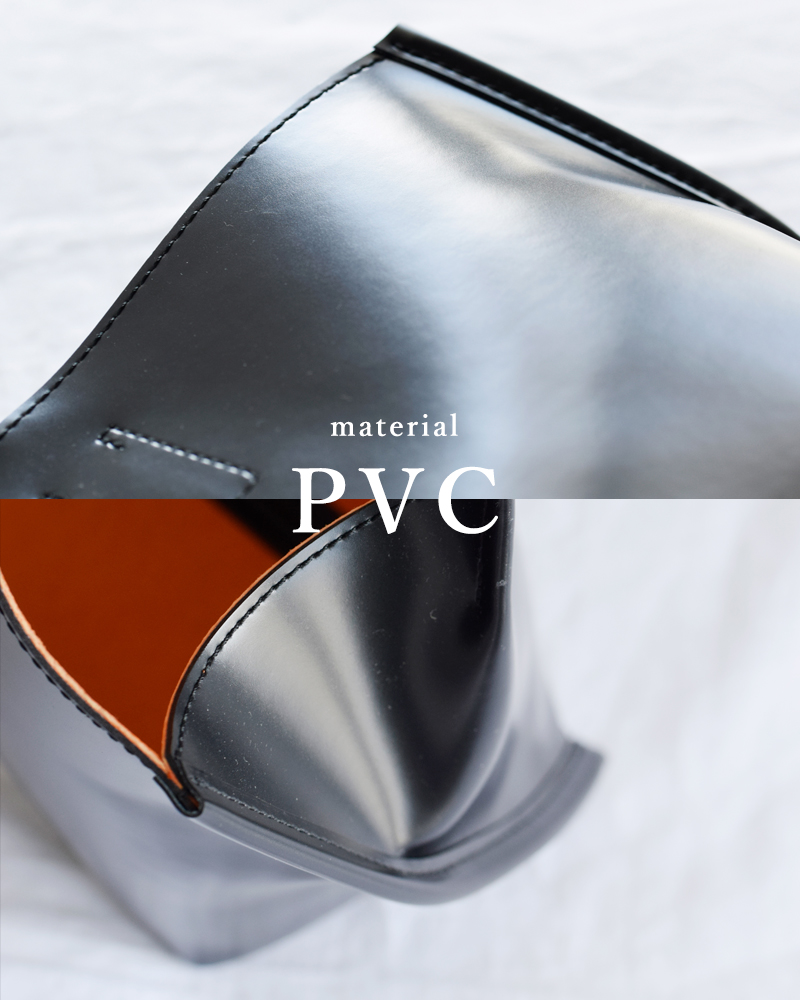 COURTNEY ORLA(コートニー オーラ)PVC×レザースロープワイドトートバッグ“SLOPEWINETOTE”slo23spv011003