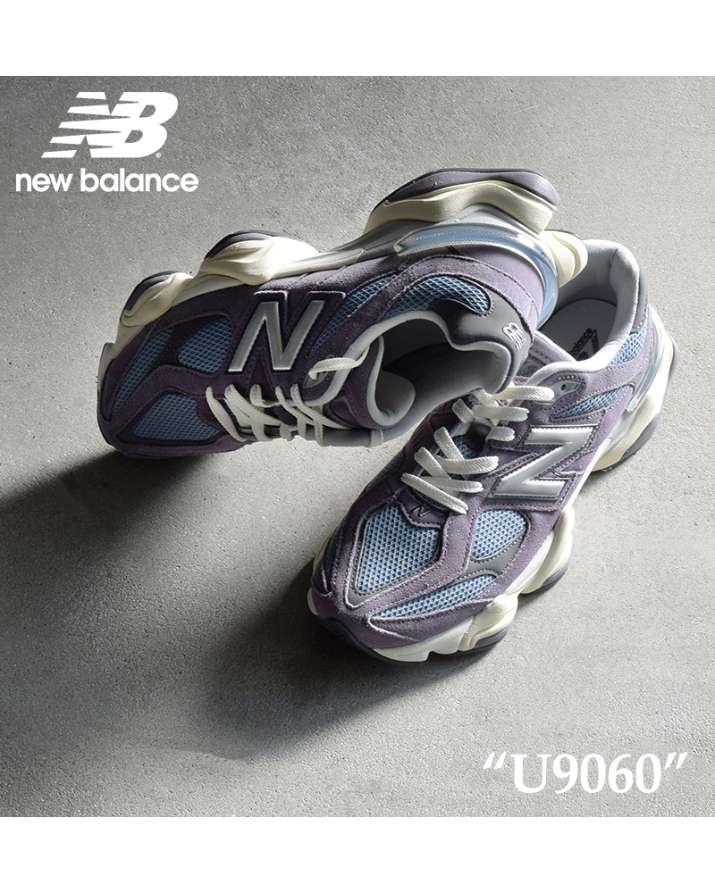 new balance(ニューバランス)スエードメッシュアッパーランニングスニーカー“U9060”u9060-sfa-sfb