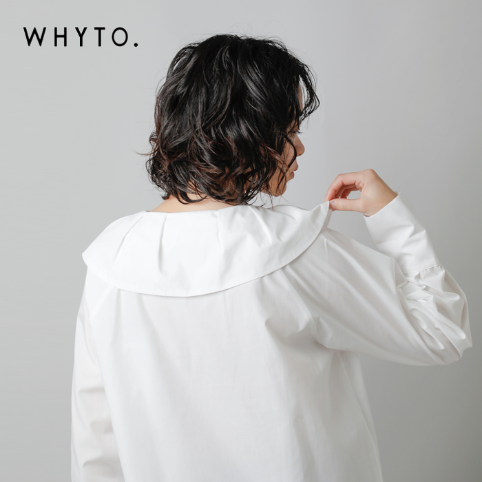 whyto(ホワイト)アシンメトリーカラーブラウス“ASYMMETRYCOLLARBLOUSE”wht23fbl4033