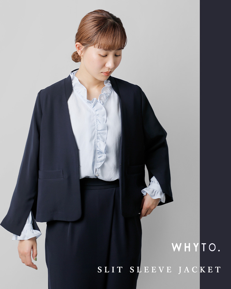 whyto(ホワイト)スリットスリーブジャケット“SLITSLEEVEJACKET”wht24hjk4029