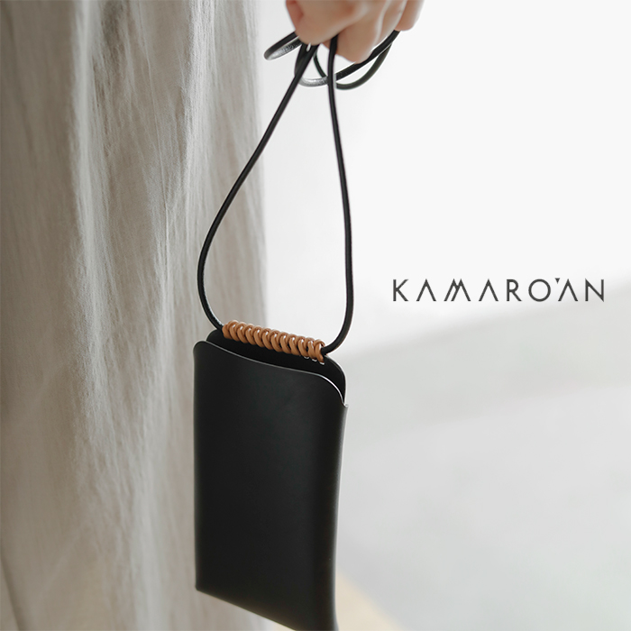Kamaro'an カマロアン , ベジタブルタンニンレザー アイフォン ポーチ “Woven iphone Pouch”  woveniphonepouch-tr 2024ss新作 レディース