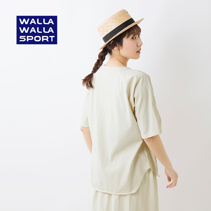 WALLA WALLA SPORTS(ワラワラスポーツ)ウィメンズ1/2ルーズベースボールTシャツ“LOOSEBASEBALLTEE”ww030181-sr