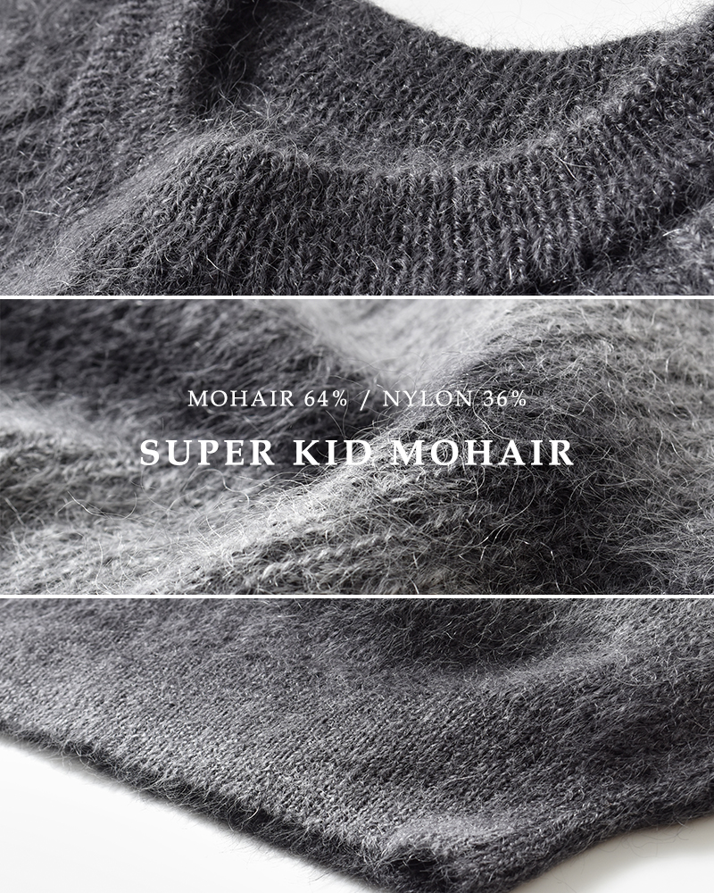 BATONER(ogi[)wAN[lbNjbgvI[o[gMOHAIRKASURIDYESIGNATURECREWNECKhbn-25fl-055