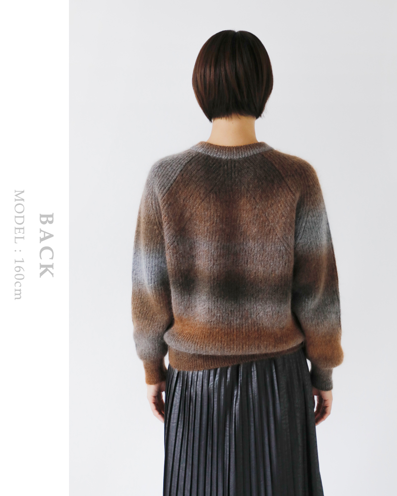 BATONER(ogi[)wAN[lbNjbgvI[o[gMOHAIRKASURIDYESIGNATURECREWNECKhbn-25fl-055