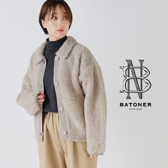 BATONER(ogi[)VFbgh{A|J[fBKgSHETLANDBOAPOLOCARDIGANhbn-25fl-061