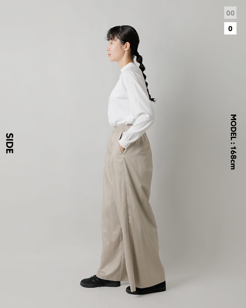 graphpaper(Oty[p[)VR |v c[^bN C[W[ Chpc gSilicon Poplin Two Tuck Easy Wide Pantsh gl253-40185