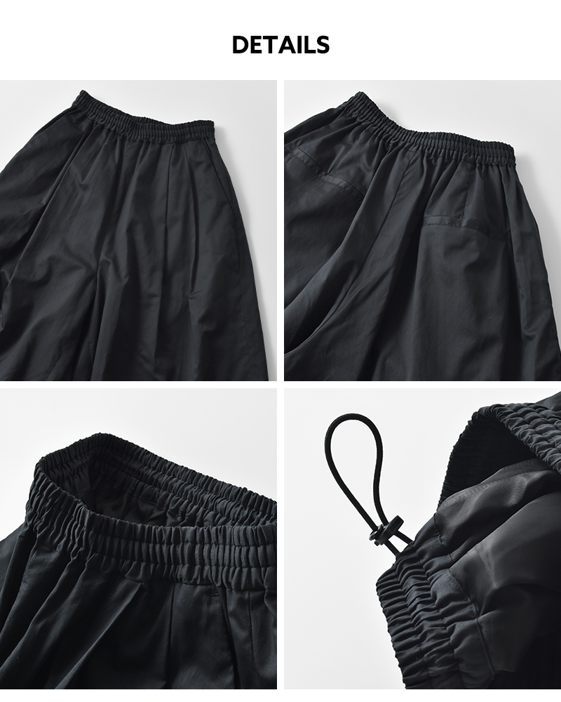 graphpaper(Oty[p[)VR |v c[^bN C[W[ Chpc gSilicon Poplin Two Tuck Easy Wide Pantsh gl253-40185