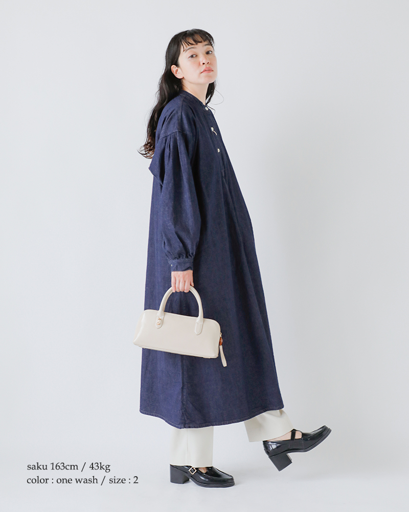 or slow(オアスロウ)デニムプルオーバードレス00-9539