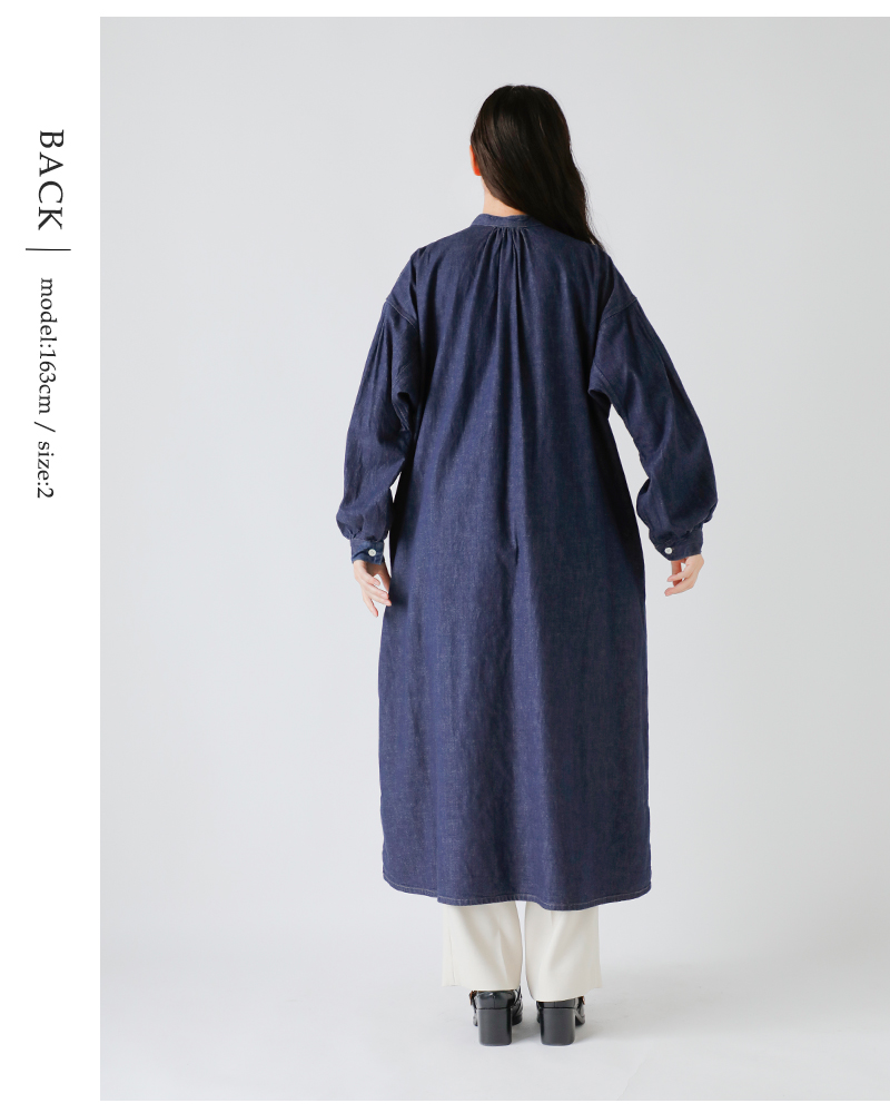 or slow(オアスロウ)デニムプルオーバードレス00-9539