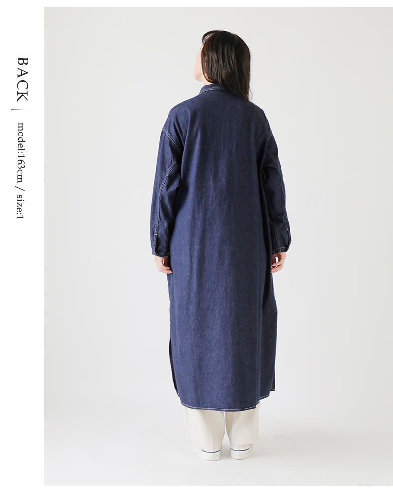 or slow(オアスロウ)デニムプルオーバードレス“PULLOVERDENIMDRESS”00-9541