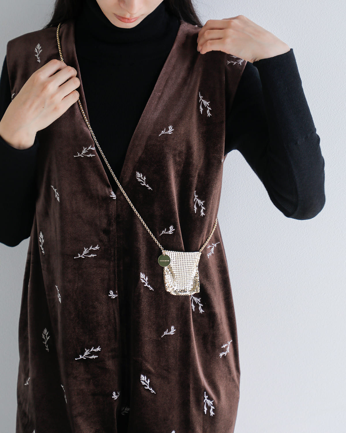 CHIGNON(シニヨン)メタルメッシュマイクロミニバッグ 0055-351sh